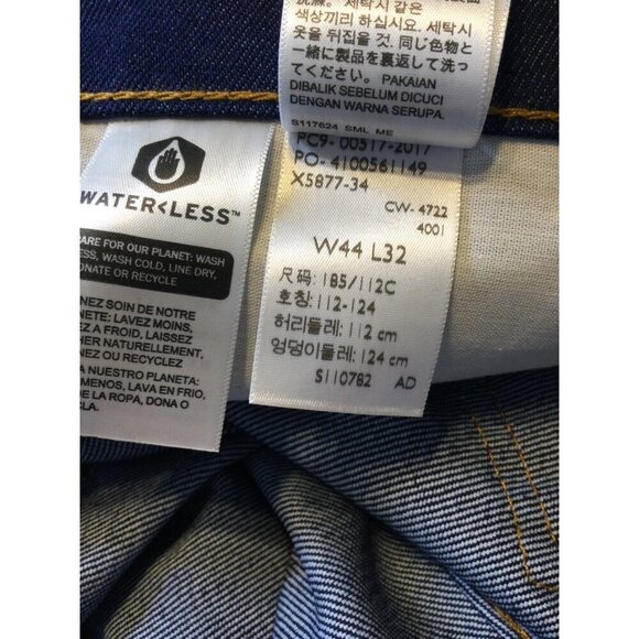 NWT Levi's Men's Denim 517 Bootcut Jeans Pockets Dark Wash Blue Size 44 X 32 - Picture 8 of 8